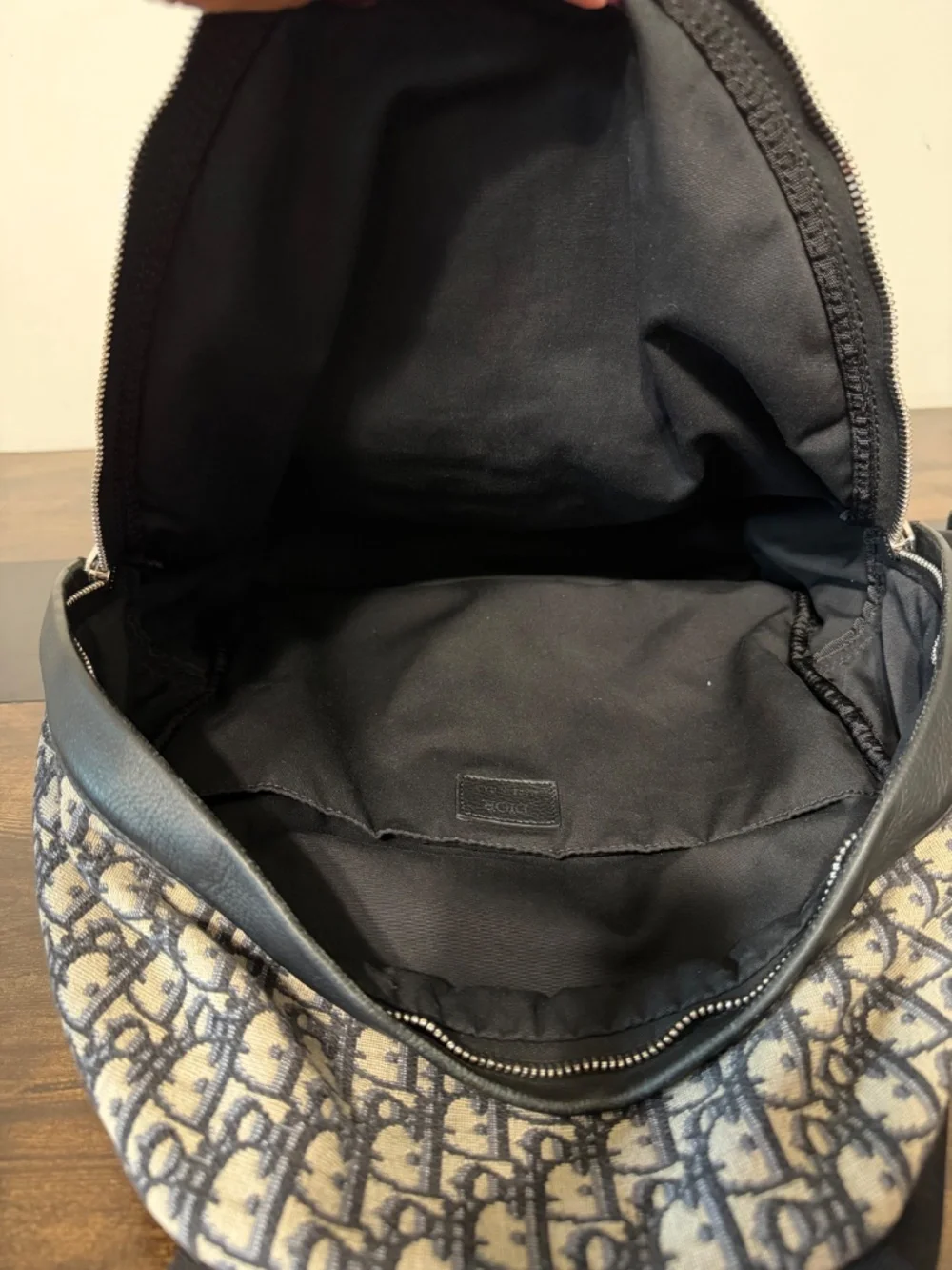 Dior Rider Backpack in Blue Oblique Canvas (MSRP $2900)